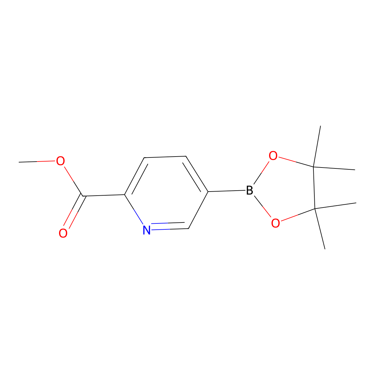 2-Methoxycarbonyl-5-pyridineboronic acid, pinacol ester molecular structure, CAS 957065-99-5