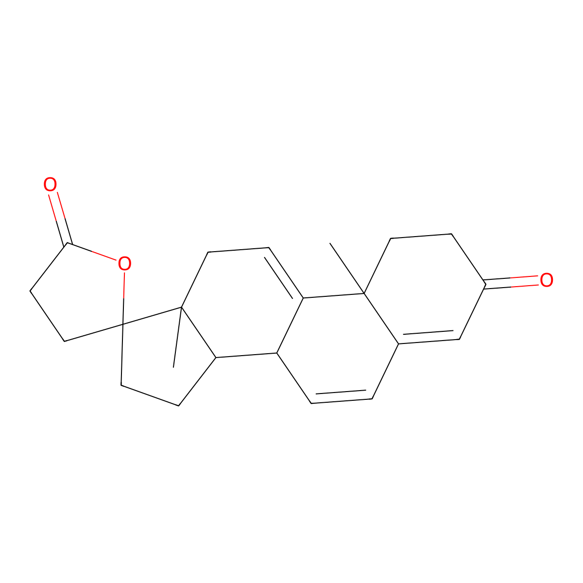 Delta 9,11-canrenone molecular structure, CAS 95716-71-5