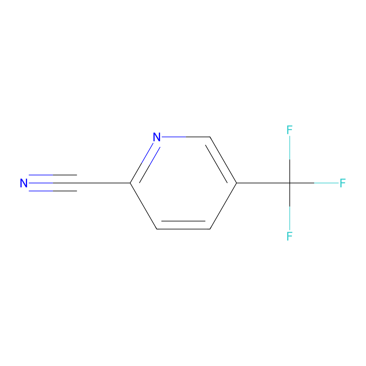 5-(Trifluoromethyl)pyridine-2-carbonitrile molecular structure, CAS 95727-86-9