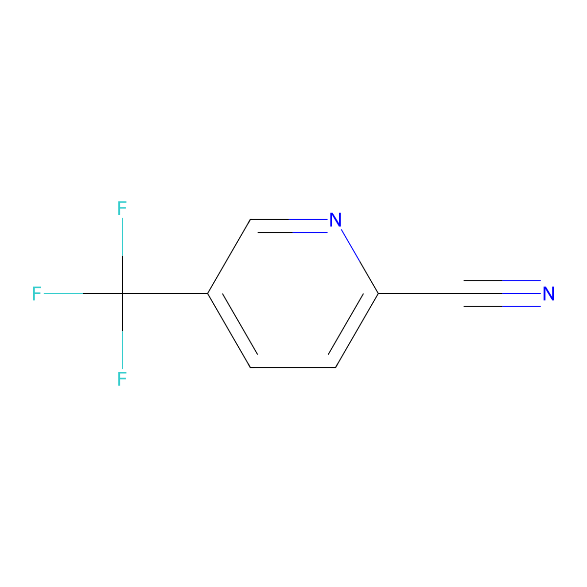 5-(Trifluoromethyl)pyridine-2-carbonitrile molecular structure, CAS 95727-86-9