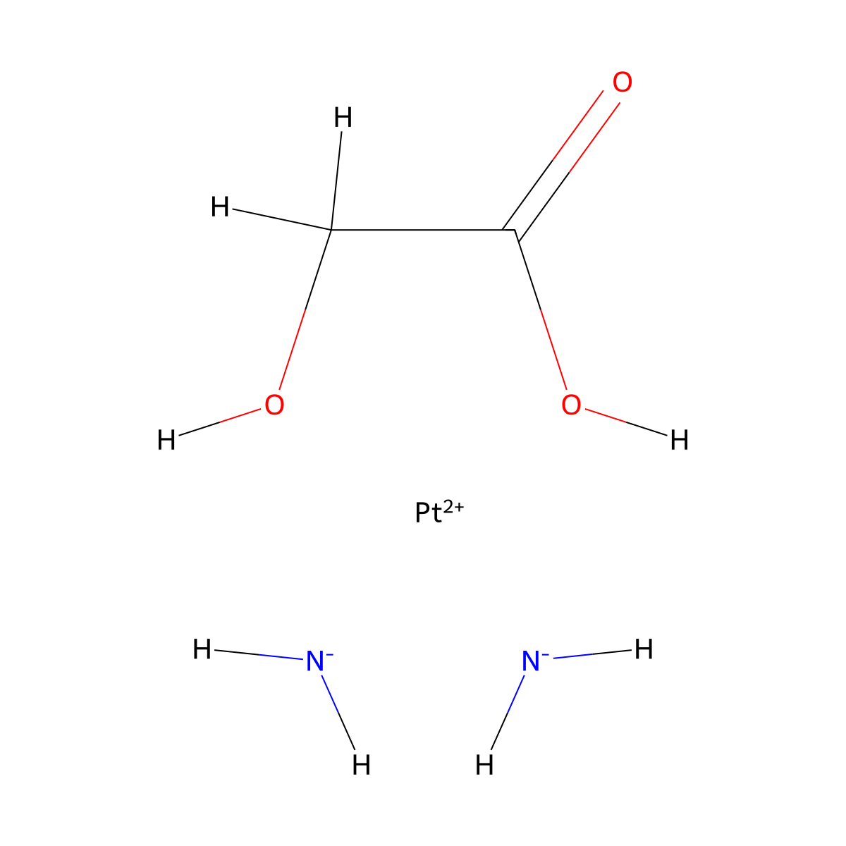 cis-Diammine (glycolato)platinum molecular structure, CAS 95734-82-0