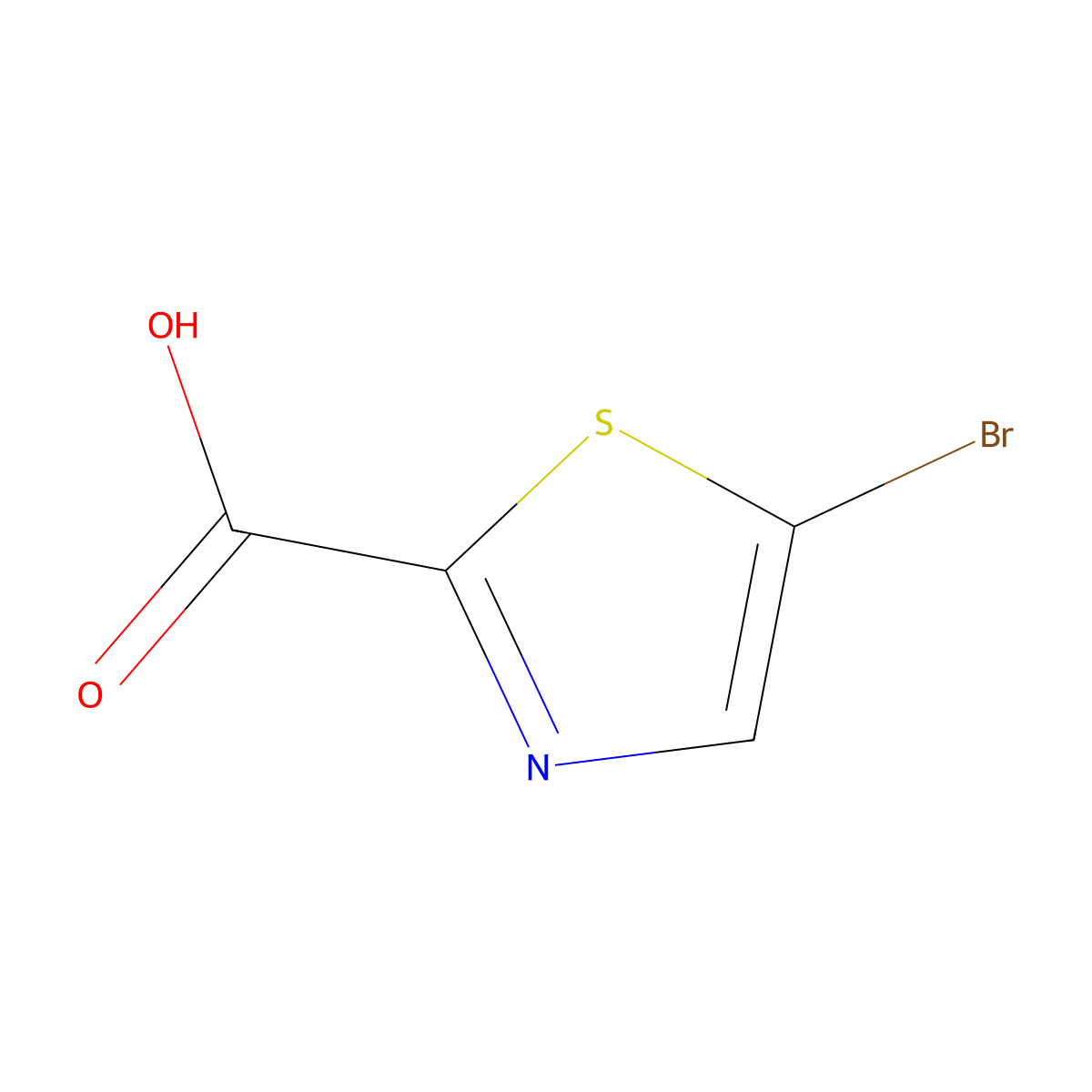 5-Bromothiazole-2-carboxylic acid molecular structure, CAS 957346-62-2