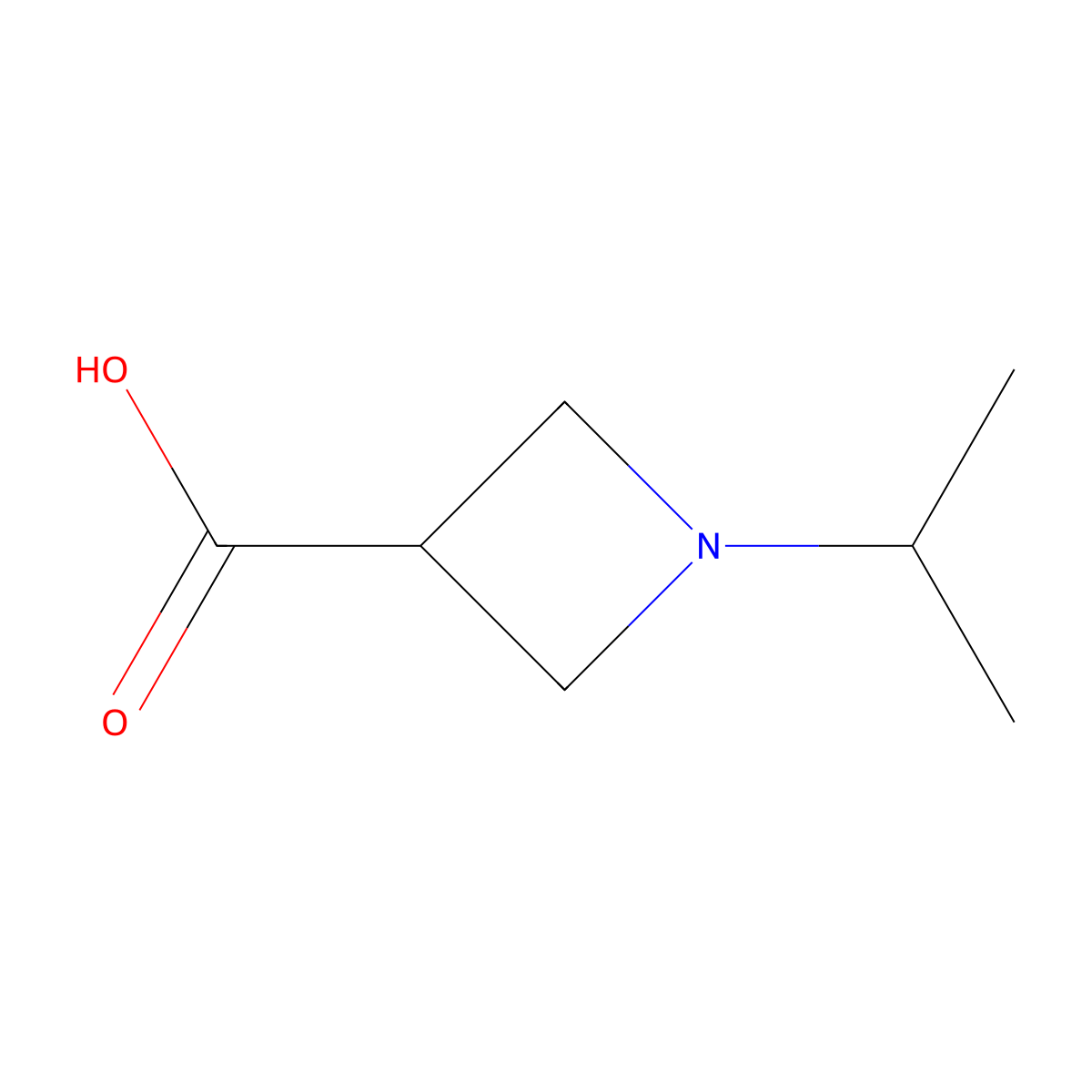 1-Isopropylazetidine-3-carboxylic acid molecular structure, CAS 959238-28-9
