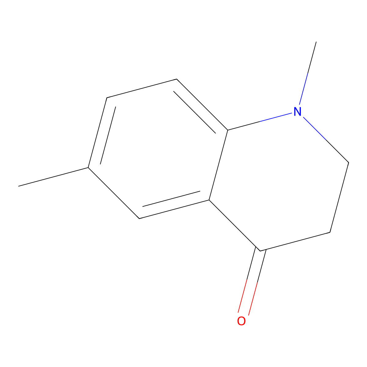 1,6-Dimethyl-2,3-dihydroquinolin-4(1H)-one molecular structure, CAS 959699-02-6