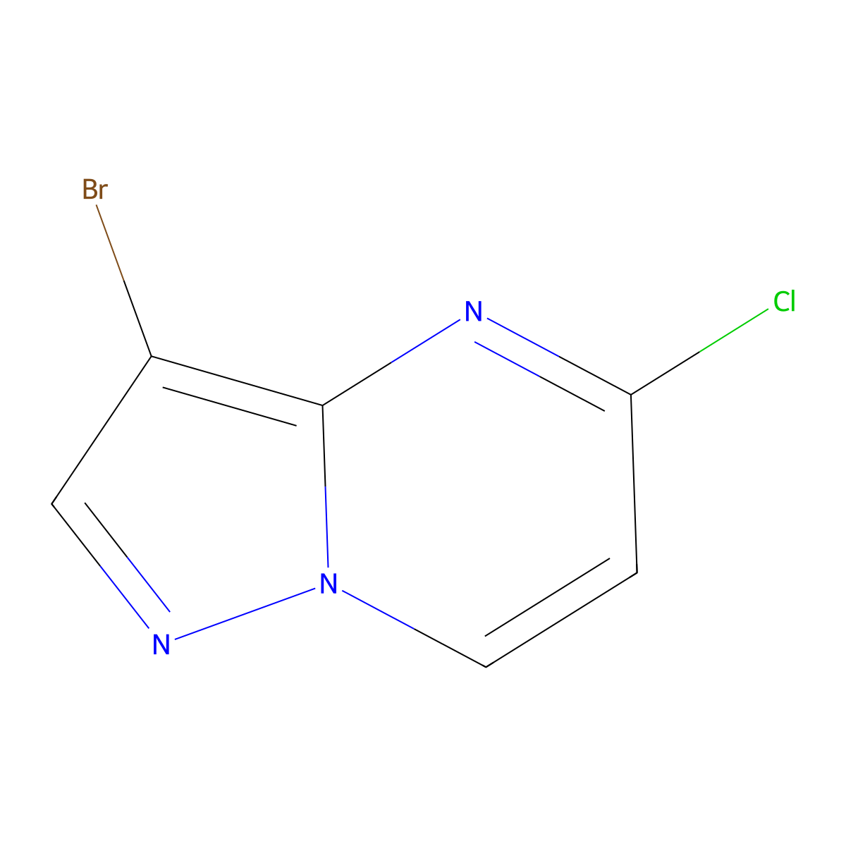 3-Bromo-5-chloropyrazolo(1,5-a)pyrimidine molecular structure, CAS 960613-96-1