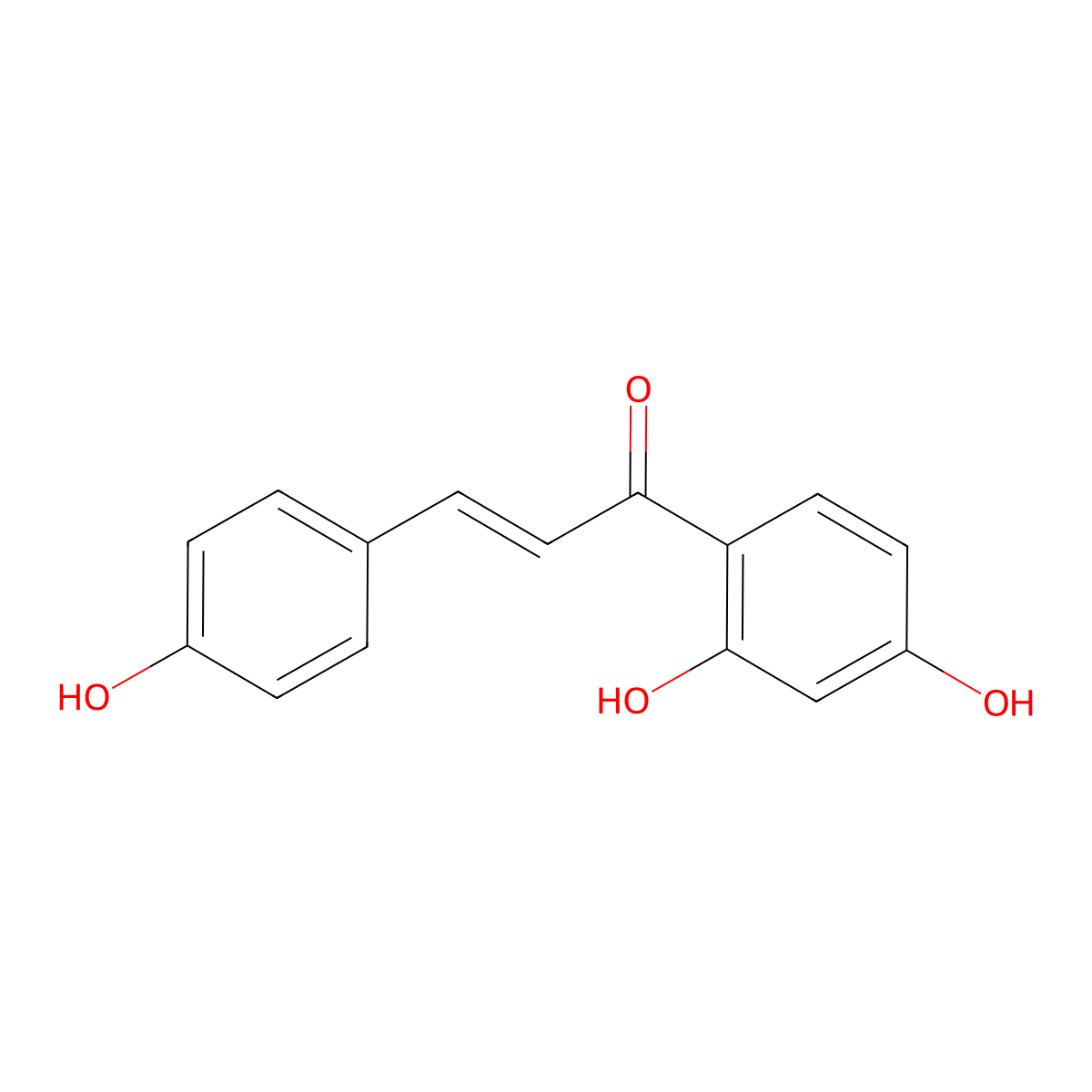Isoliquiritigenin molecular structure, CAS 961-29-5