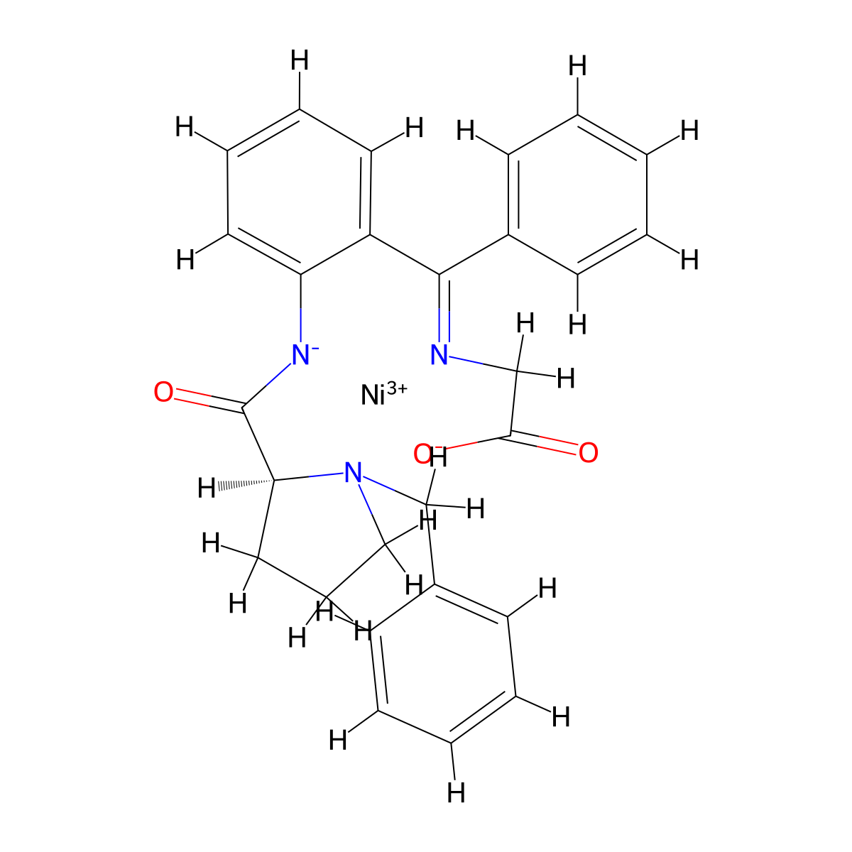 Ni-(S)-BPB-Gly molecular structure, CAS 96293-19-5