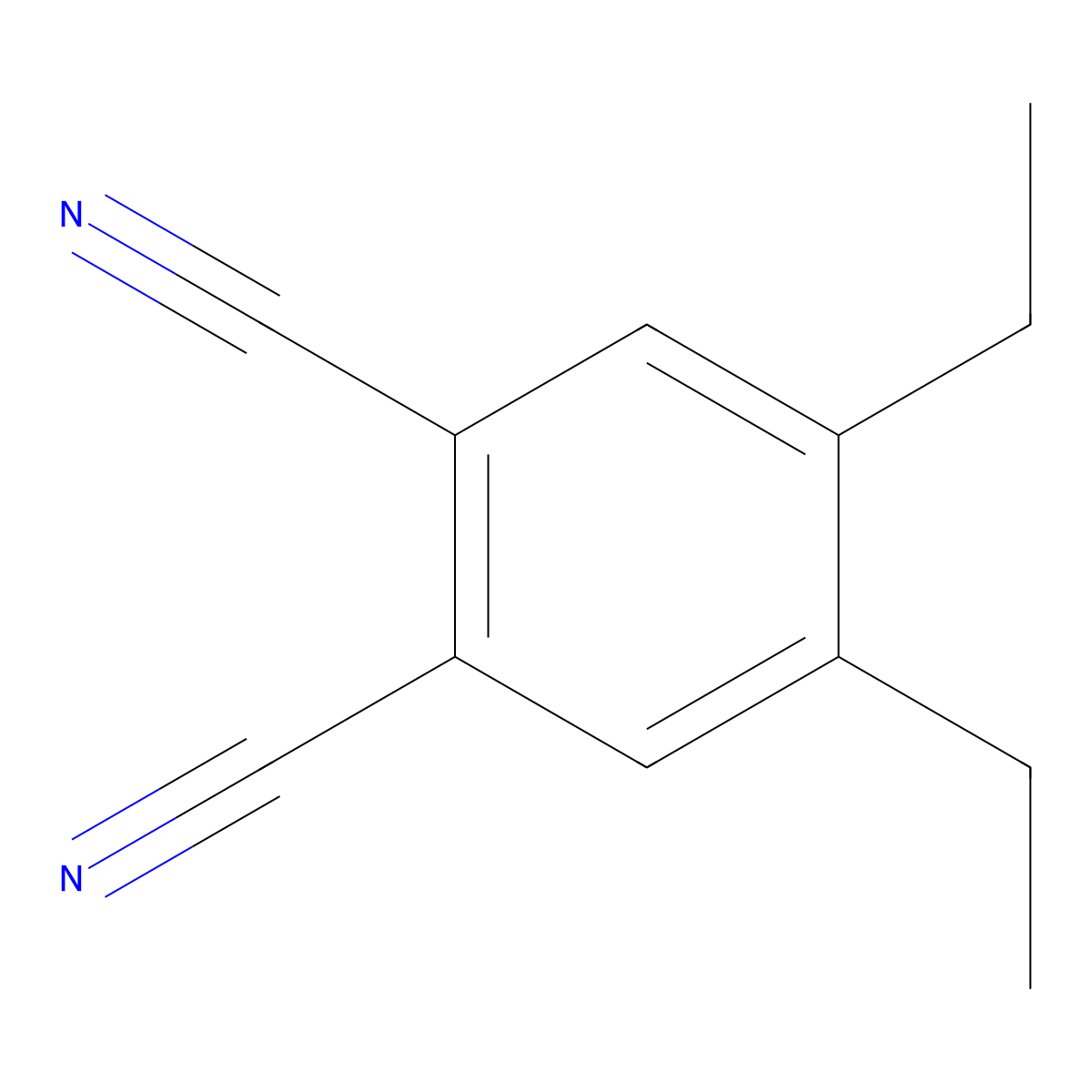 4,5-Diethylbenzene-1,2-dicarbonitrile molecular structure, CAS 96563-12-1