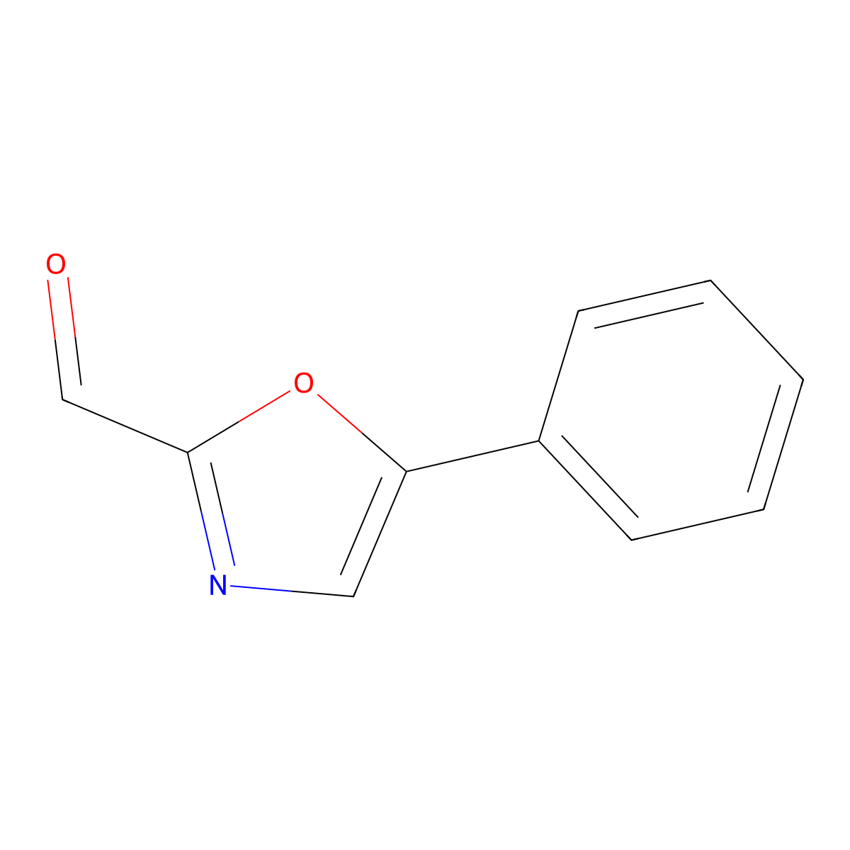 5-Phenyl-1,3-oxazole-2-carbaldehyde molecular structure, CAS 96829-89-9