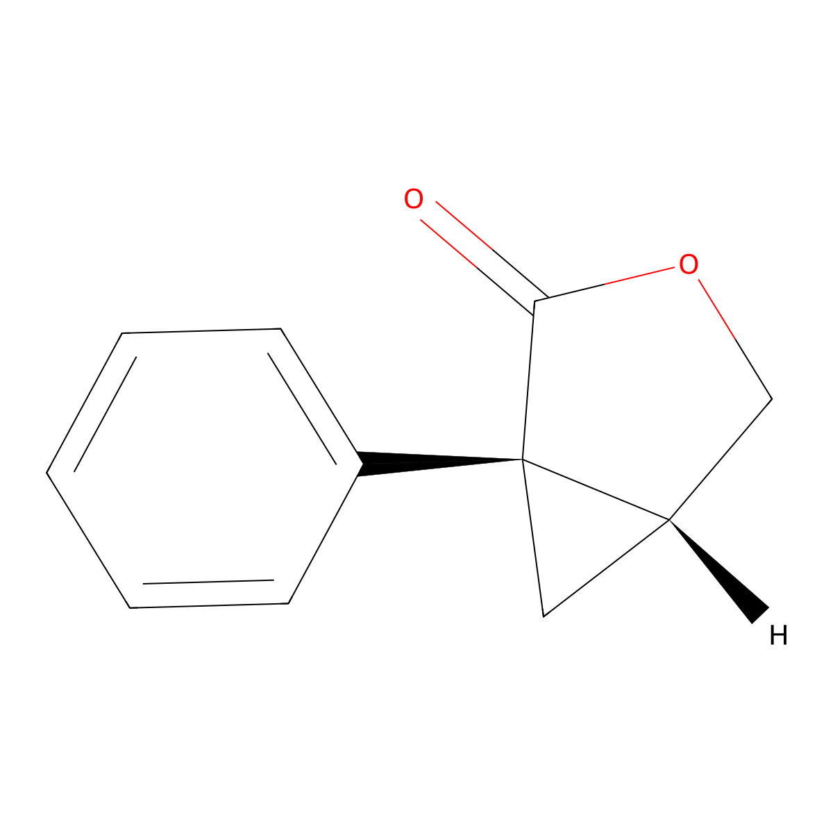 (1S,5R)-1-Phenyl-3-oxabicyclo[3.1.0]hexan-2-one molecular structure, CAS 96847-53-9