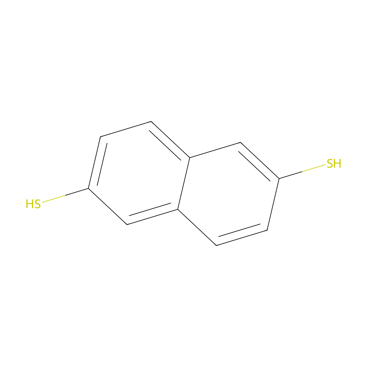 Naphthalene-2,6-dithiol molecular structure, CAS 96892-95-4