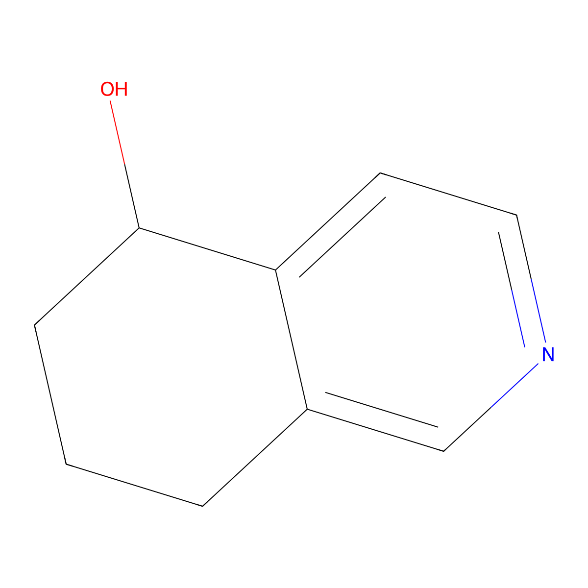 5,6,7,8-Tetrahydroisoquinolin-5-ol molecular structure, CAS 97112-03-3
