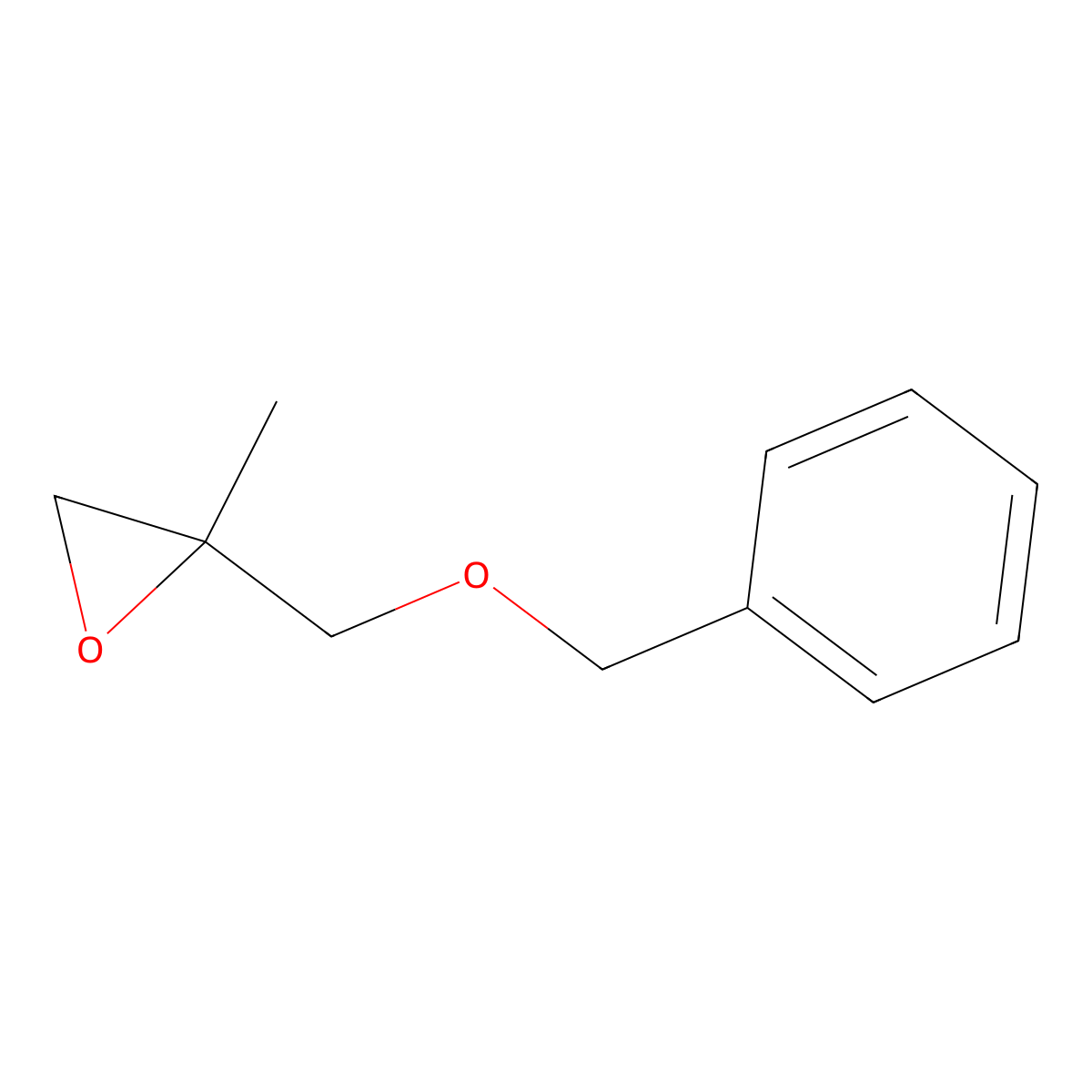2-((Benzyloxy)methyl)-2-methyloxirane molecular structure, CAS 97389-48-5