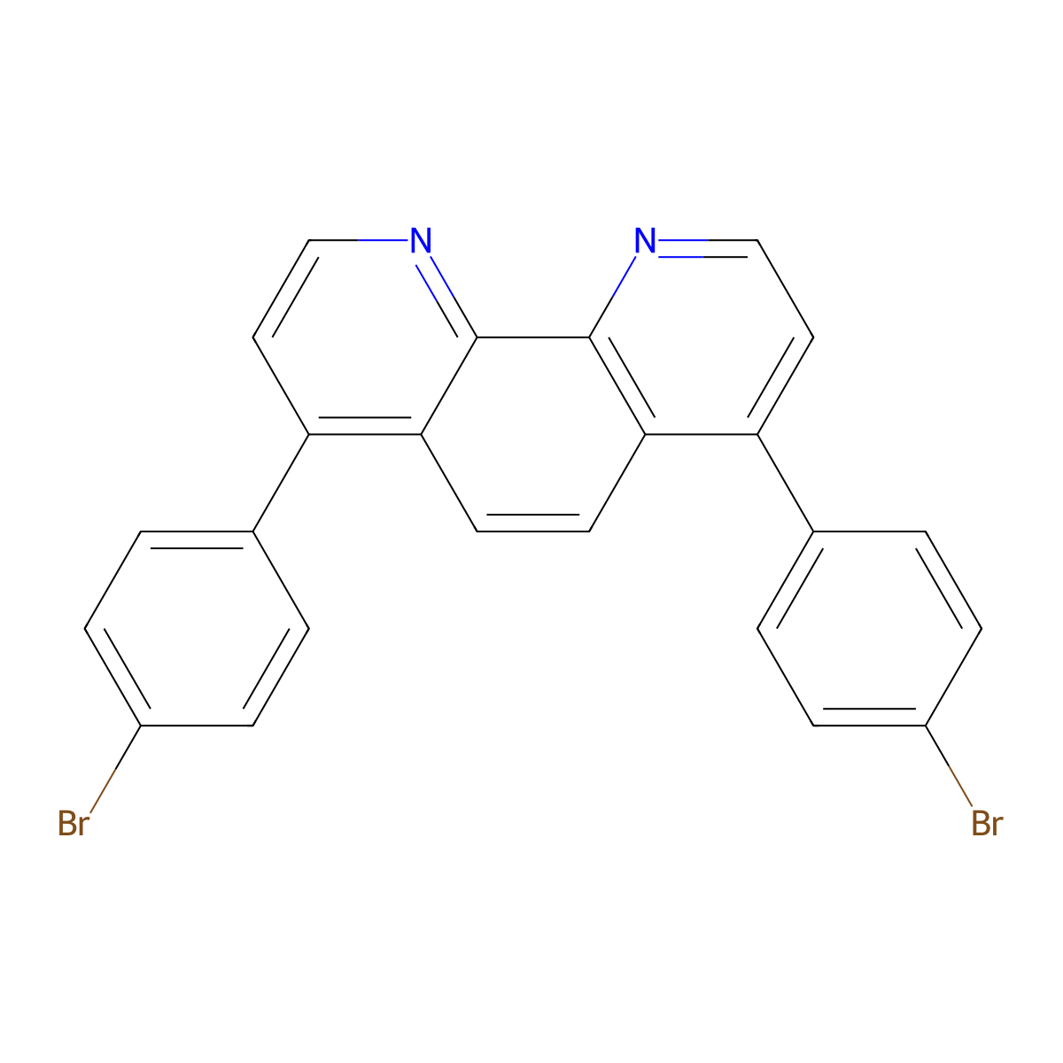4,7-Bis(4-bromophenyl)-1,10-phenanthroline molecular structure, CAS 97802-08-9