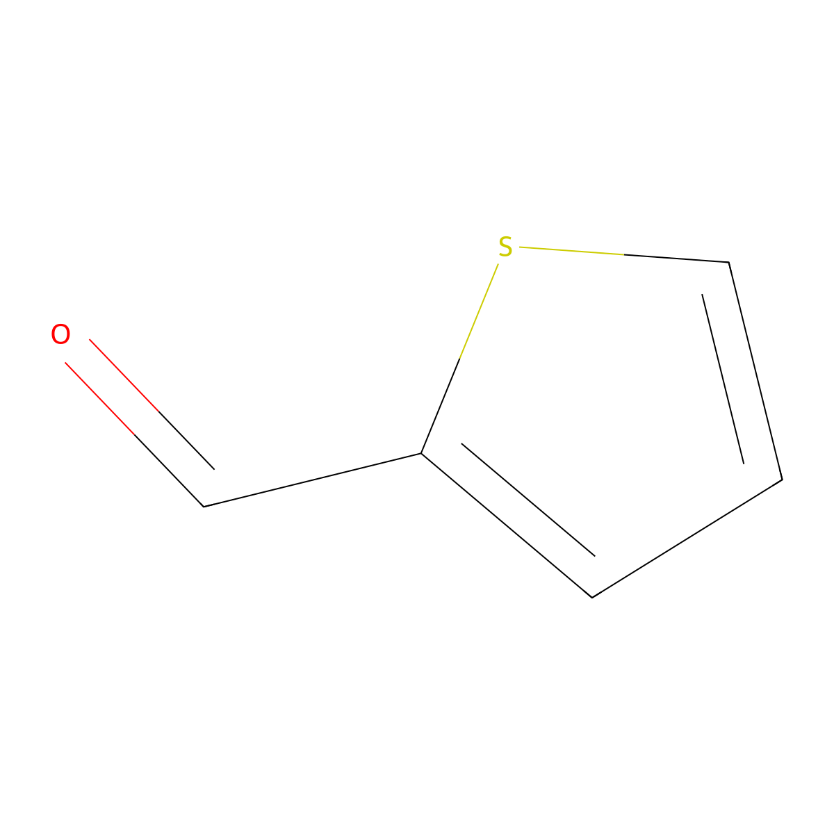 2-Thiophenecarboxaldehyde molecular structure, CAS 98-03-3