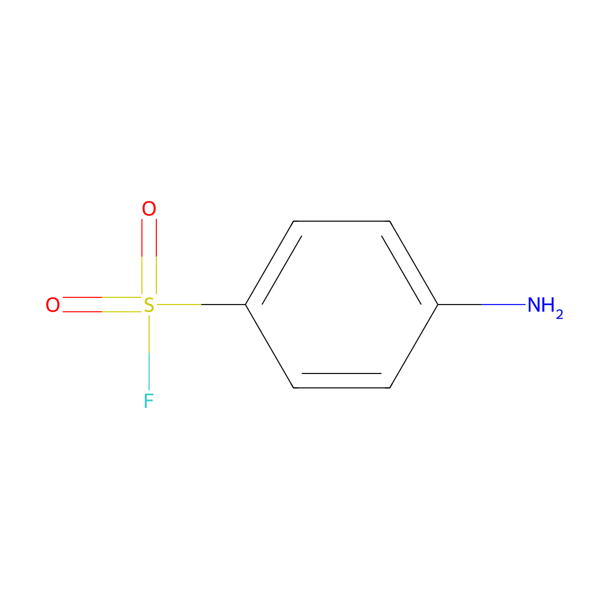 4-Aminobenzenesulfonyl fluoride molecular structure, CAS 98-62-4