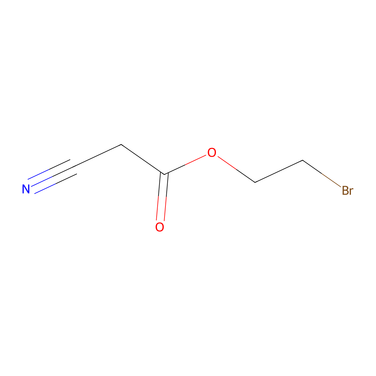 2-Bromoethyl 2-cyanoacetate molecular structure, CAS 98024-89-6
