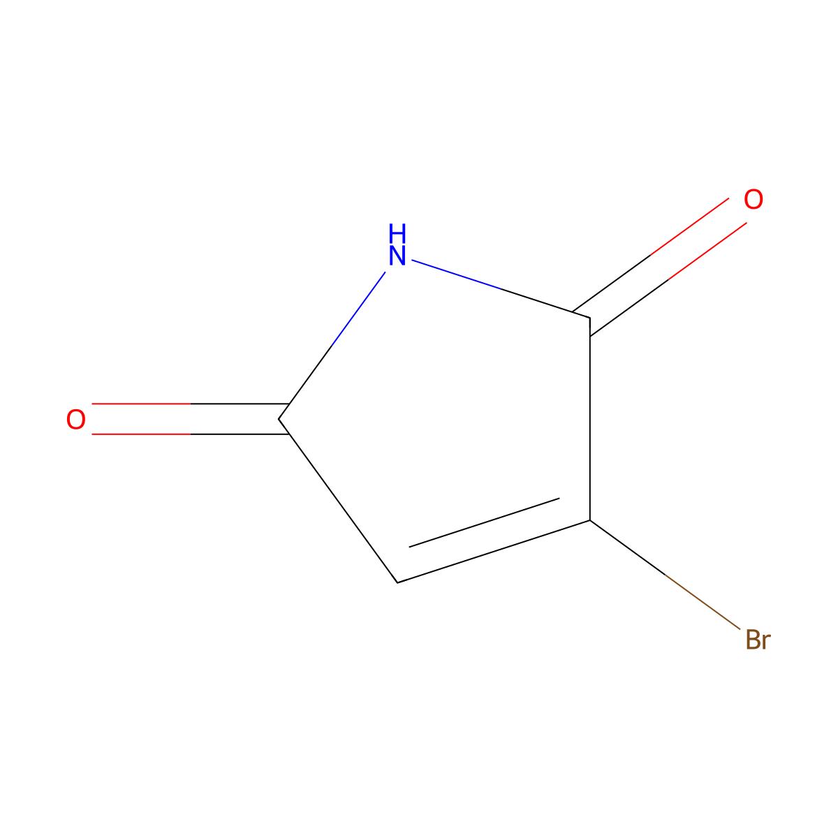 3-bromo-2,5-dihydro-1H-pyrrole-2,5-dione molecular structure, CAS 98026-79-0