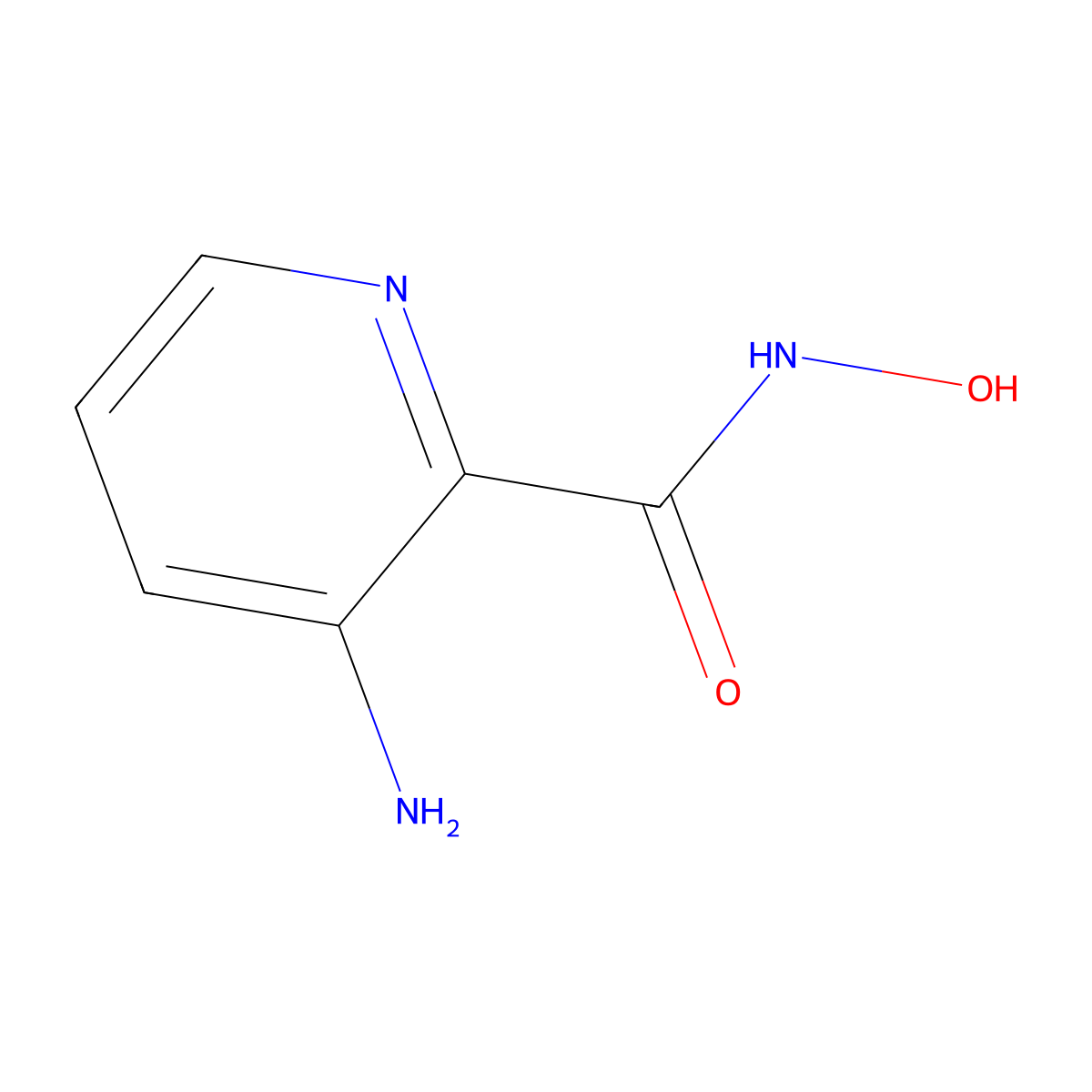 3-Amino-N-hydroxypicolinamide molecular structure, CAS 98140-94-4