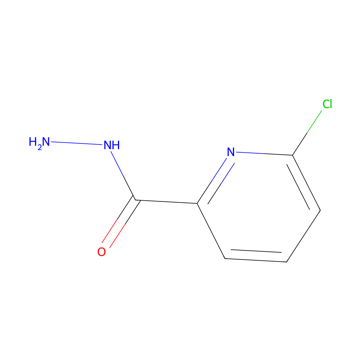 6-Chloropyridine-2-carbohydrazide molecular structure, CAS 98142-19-9