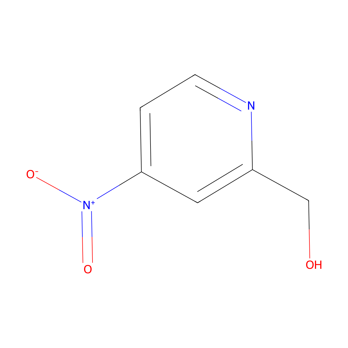 (4-Nitropyridin-2-yl)methanol molecular structure, CAS 98197-88-7