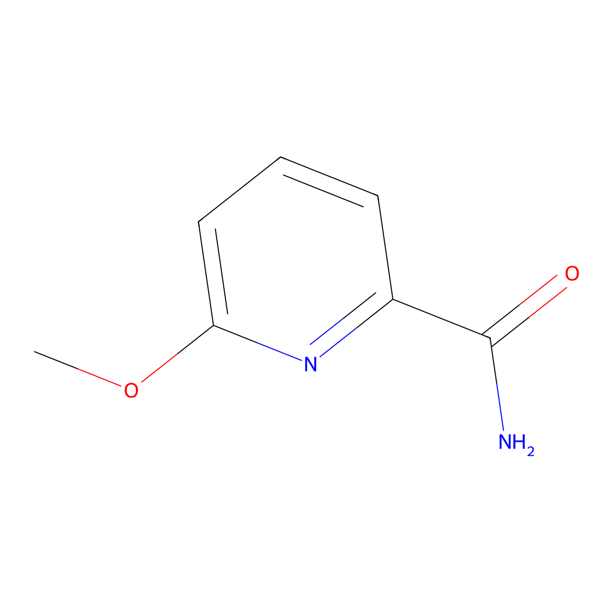 6-Methoxypyridine-2-carboxamide molecular structure, CAS 98276-69-8