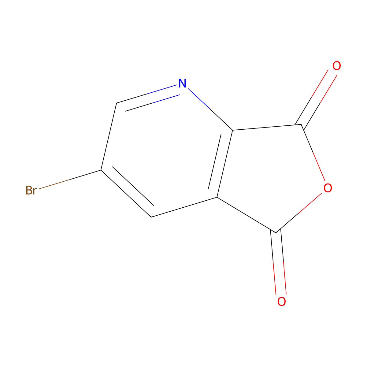3-bromo-5H,7H-furo[3,4-b]pyridine-5,7-dione molecular structure, CAS 98278-78-5