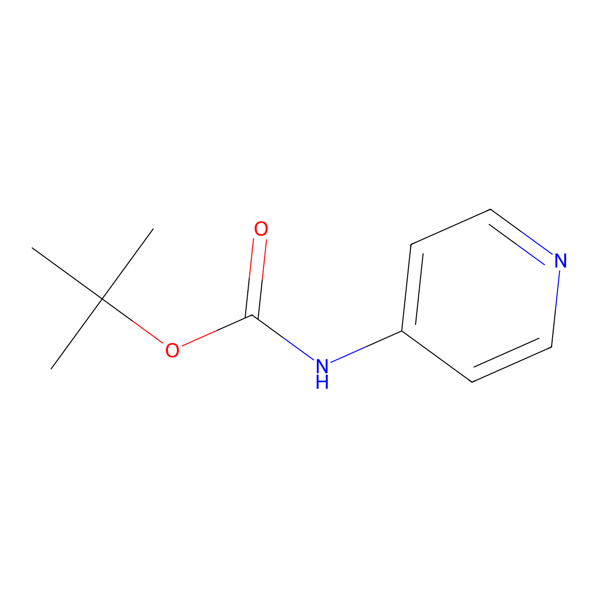 4-(Boc-amino)pyridine molecular structure, CAS 98400-69-2