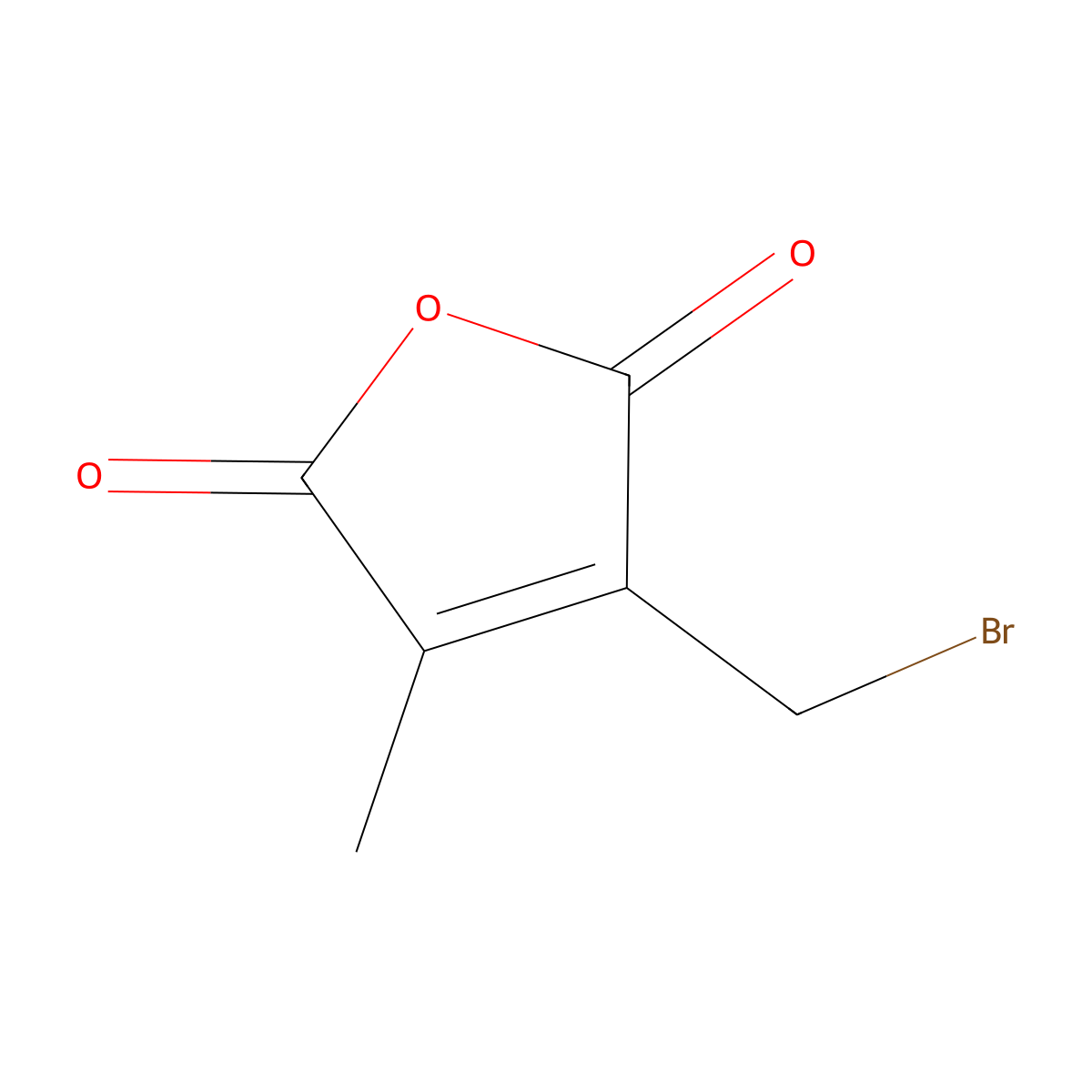 3-(Bromomethyl)-4-methyl-2,5-dihydrofuran-2,5-dione molecular structure, CAS 98453-81-7