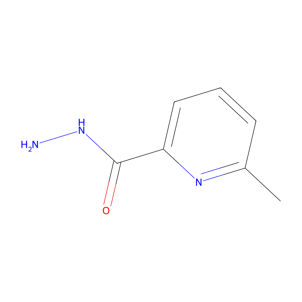 6-Methylpyridine-2-carbohydrazide molecular structure, CAS 98547-86-5