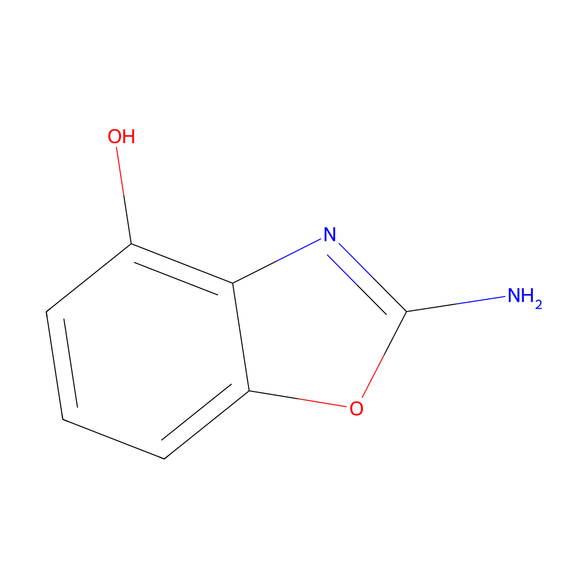 4-Hydroxy-2-aminobenzoxazol molecular structure, CAS 98549-92-9