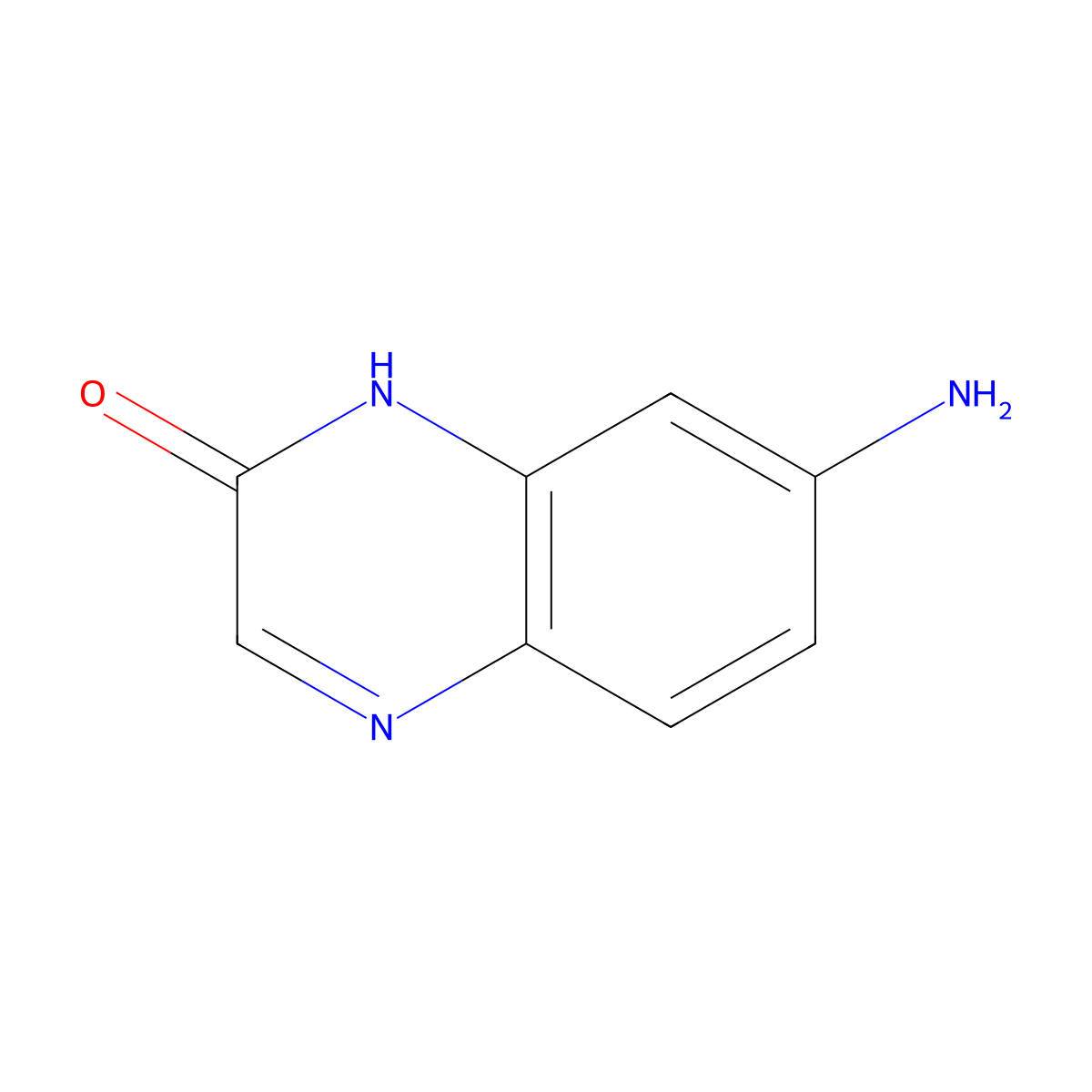 7-Amino-2(1H)-quinoxalinone molecular structure, CAS 98555-00-1