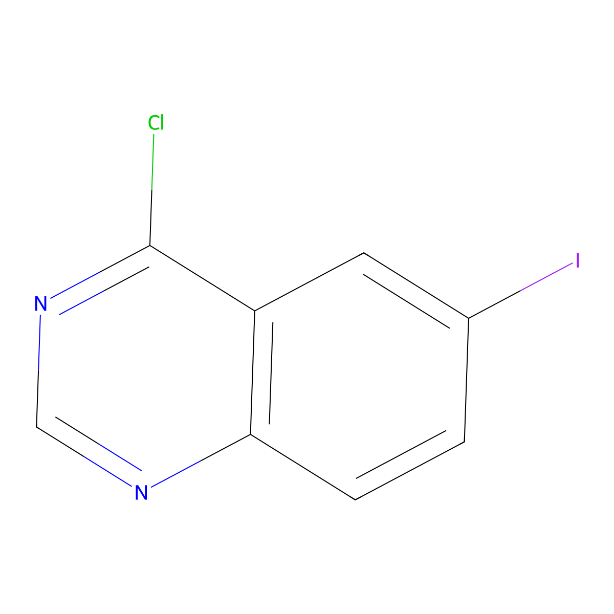 4-Chloro-6-iodoquinazoline molecular structure, CAS 98556-31-1