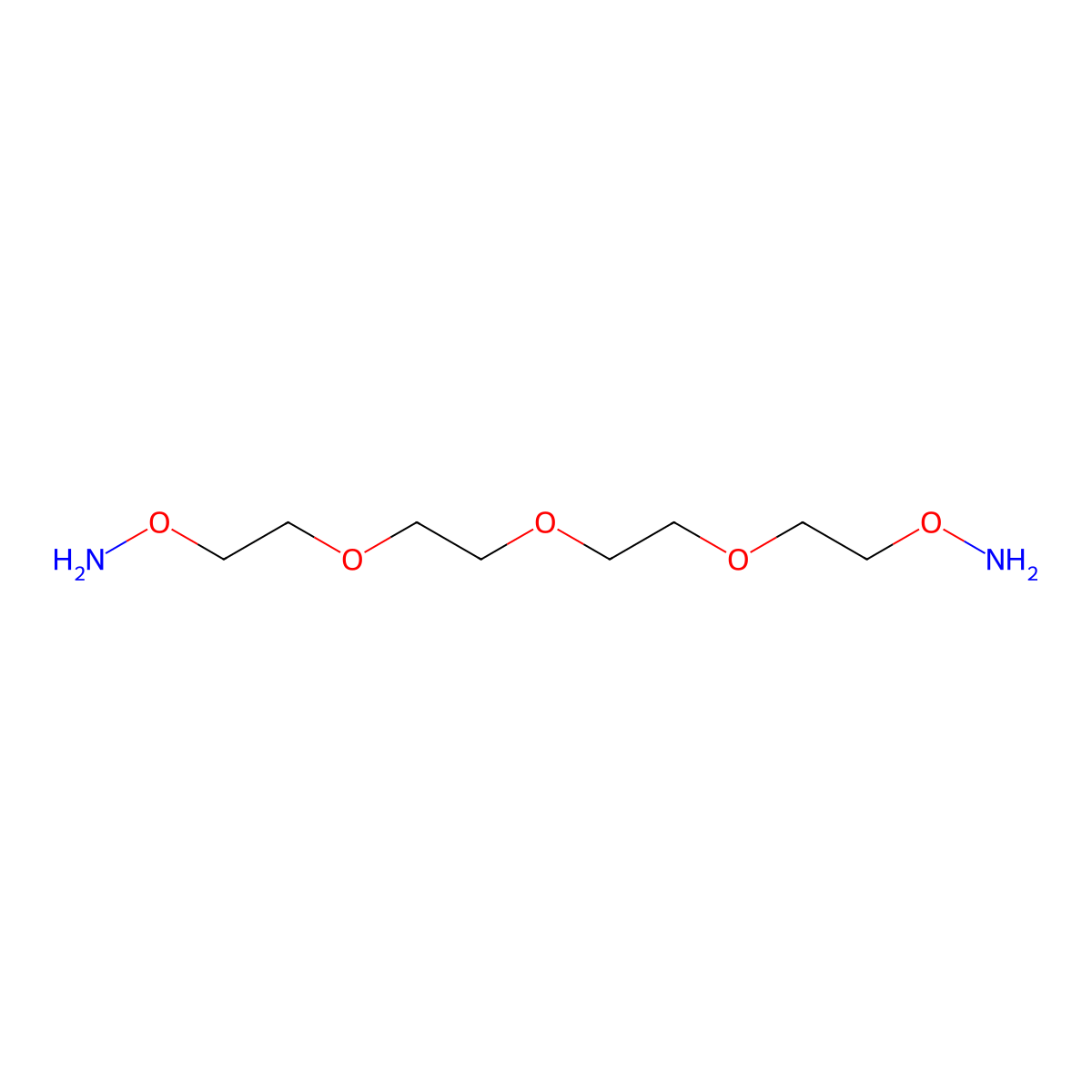 Bis-aminooxy-PEG3 molecular structure, CAS 98627-70-4