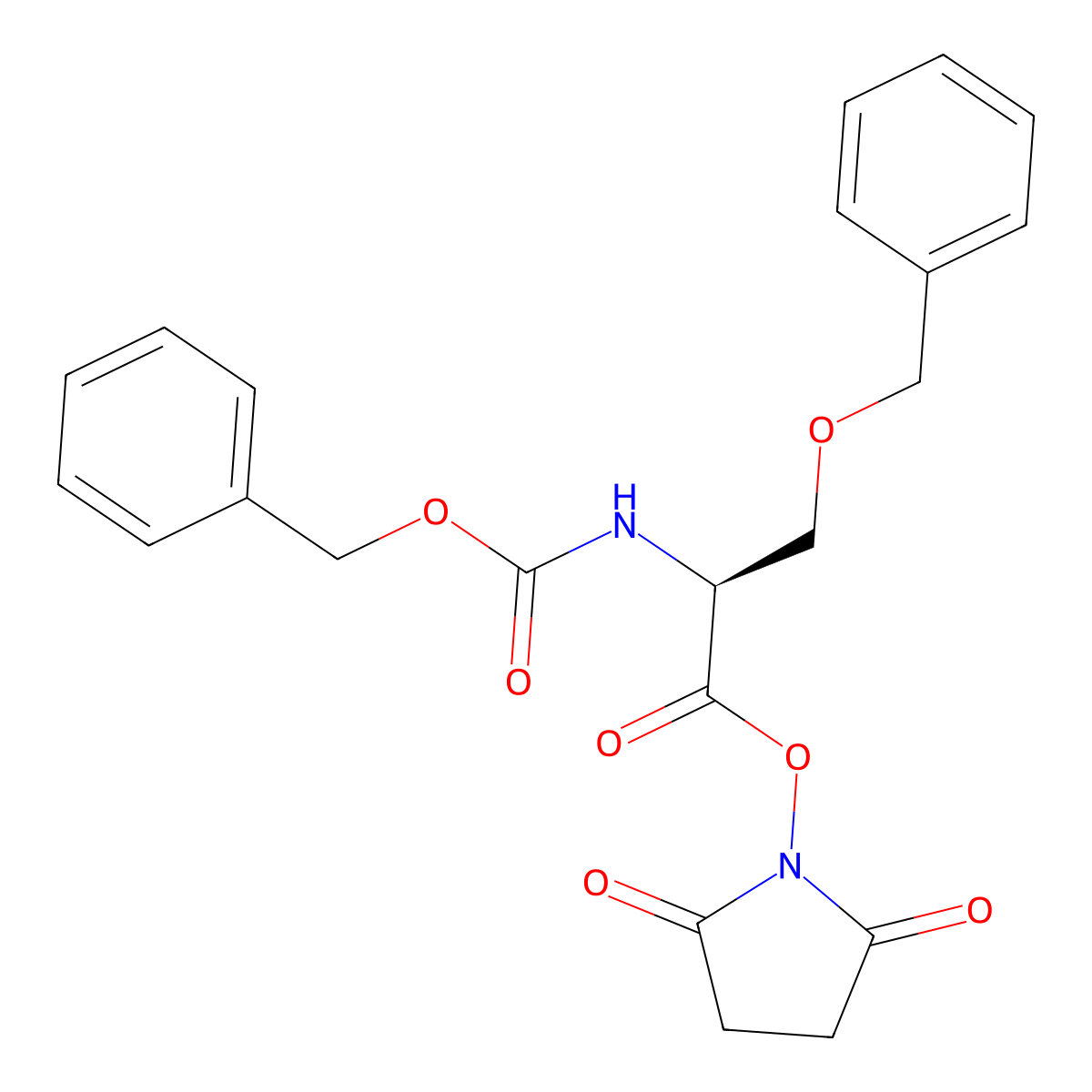 Z-Ser(bzl)-osu molecular structure, CAS 98647-23-5