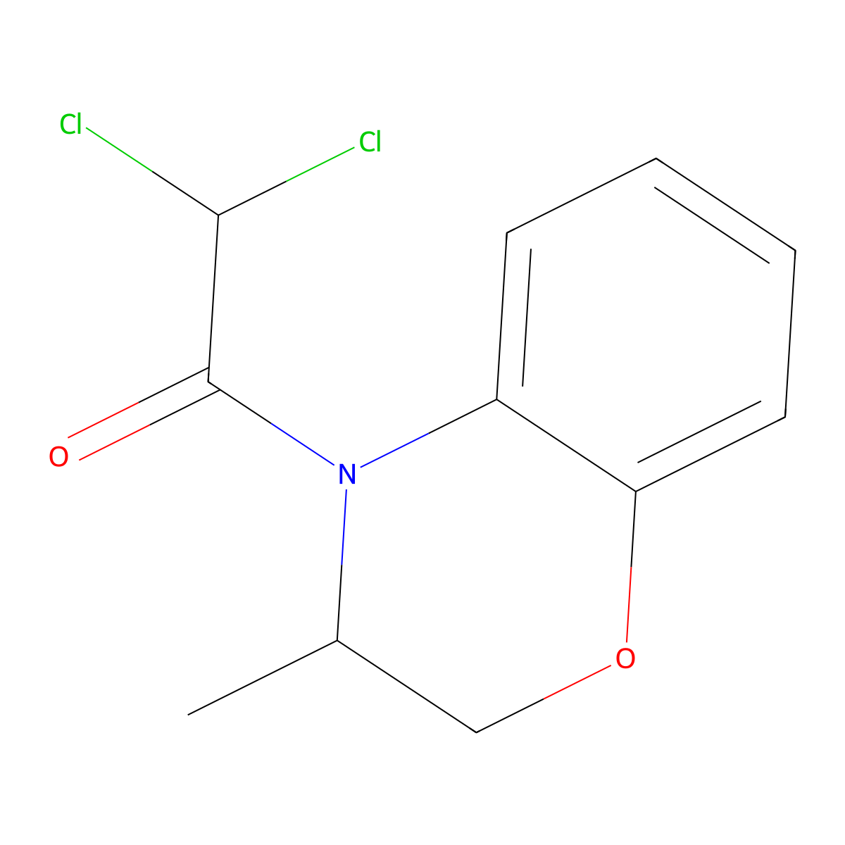 Benoxacor molecular structure, CAS 98730-04-2