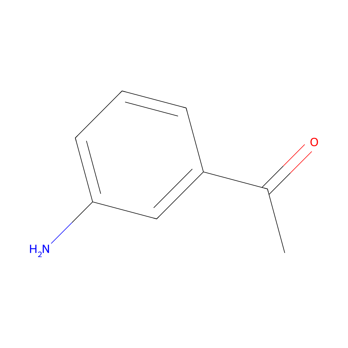 3'-Aminoacetophenone molecular structure, CAS 99-03-6