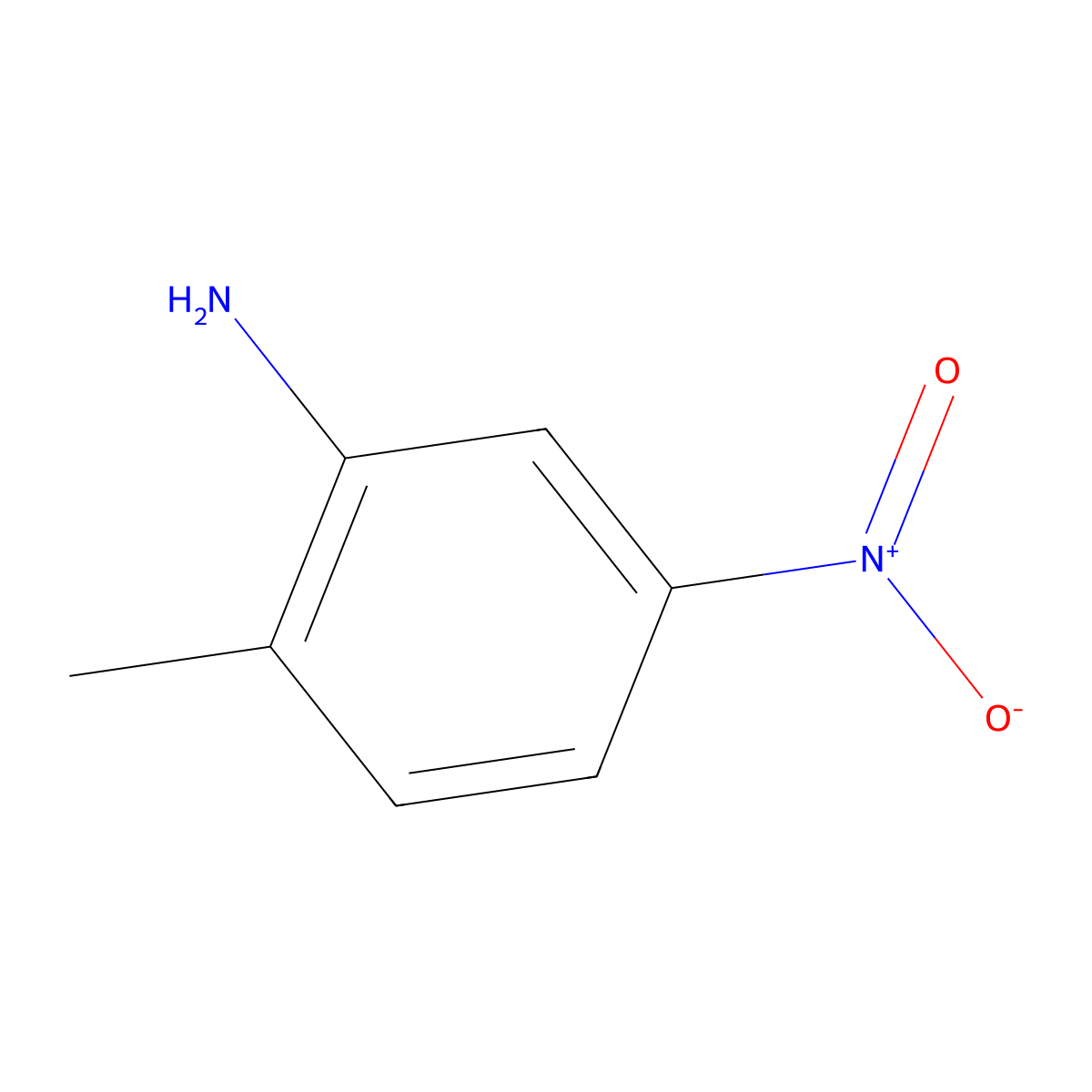 2-Methyl-5-Nitroaniline molecular structure, CAS 99-55-8