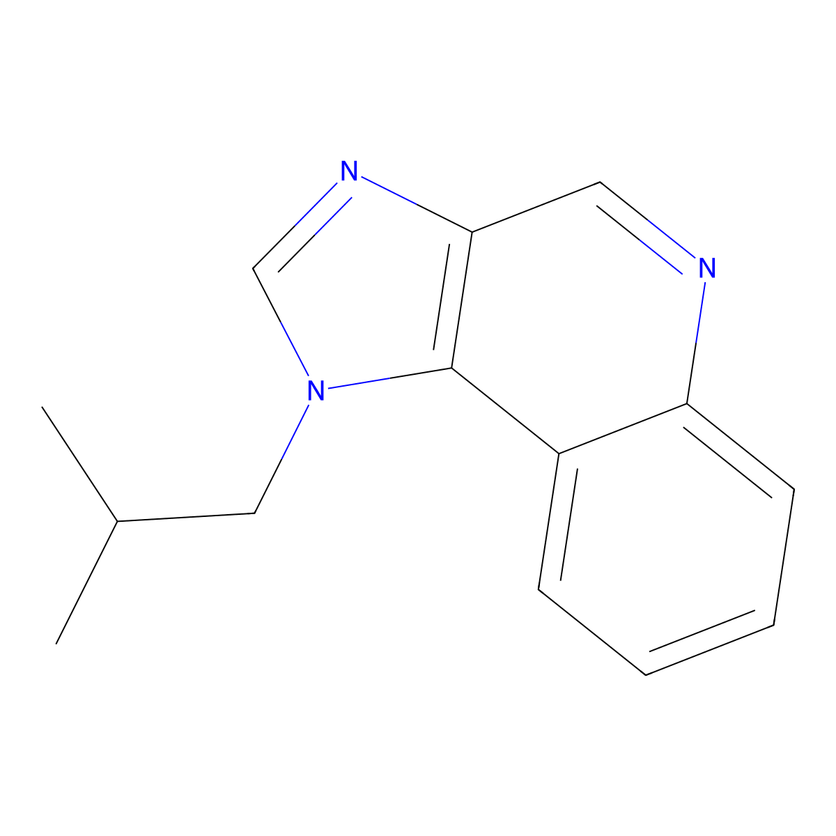 Deaminoimiquimod molecular structure, CAS 99010-24-9