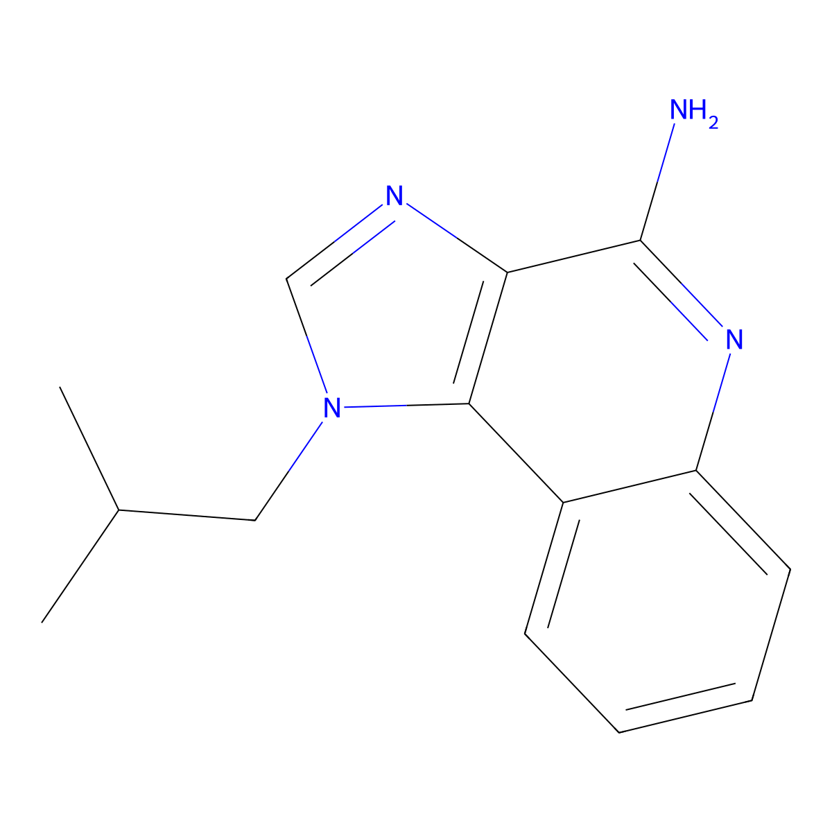 Imiquimod molecular structure, CAS 99011-02-6