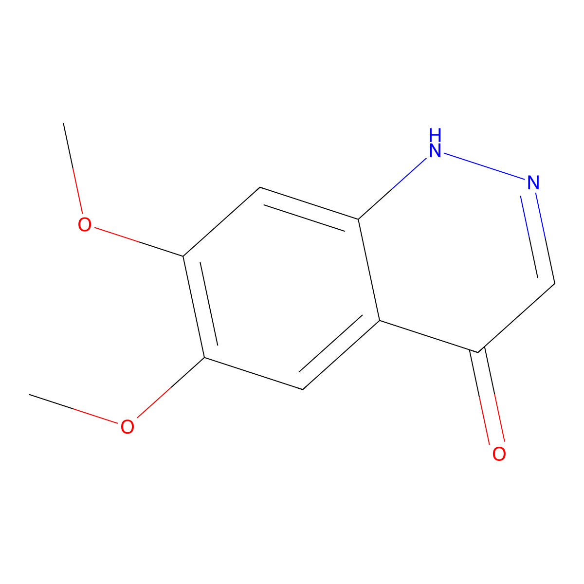 6,7-Dimethoxycinnolin-4-ol molecular structure, CAS 99072-22-7