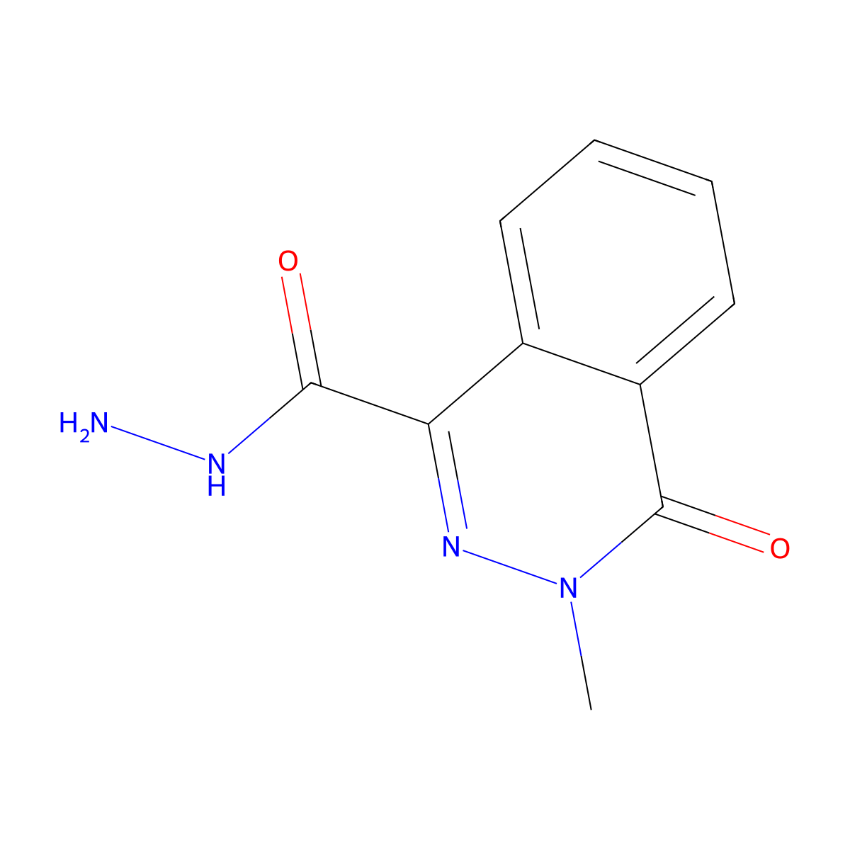 3-Methyl-4-oxo-3,4-dihydrophthalazine-1-carbohydrazide molecular structure, CAS 99072-87-4
