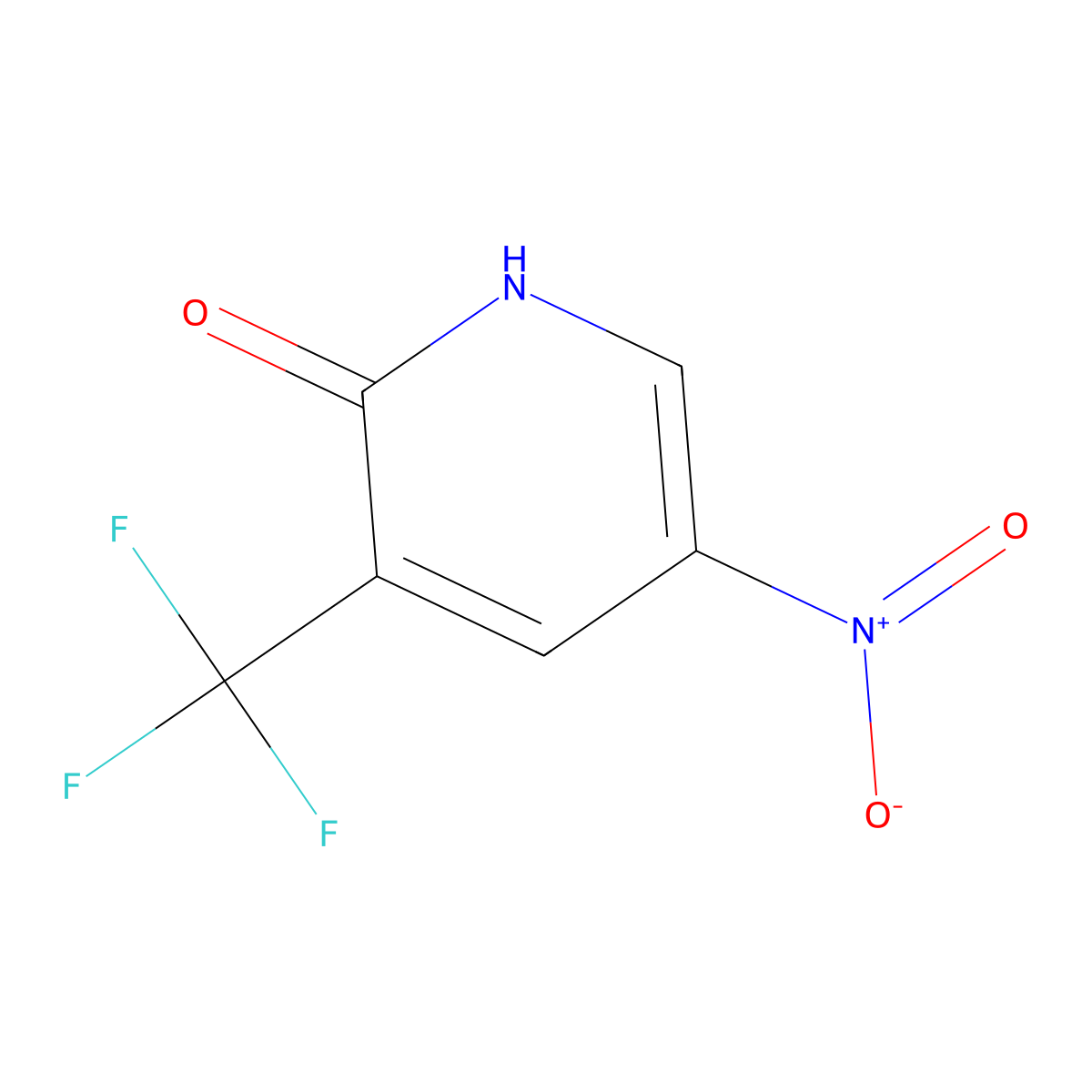 2-Hydroxy-5-nitro-3-(trifluoromethyl)pyridine molecular structure, CAS 99368-66-8