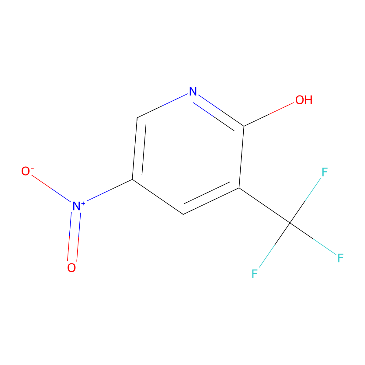 2-Hydroxy-5-nitro-3-(trifluoromethyl)pyridine molecular structure, CAS 99368-66-8