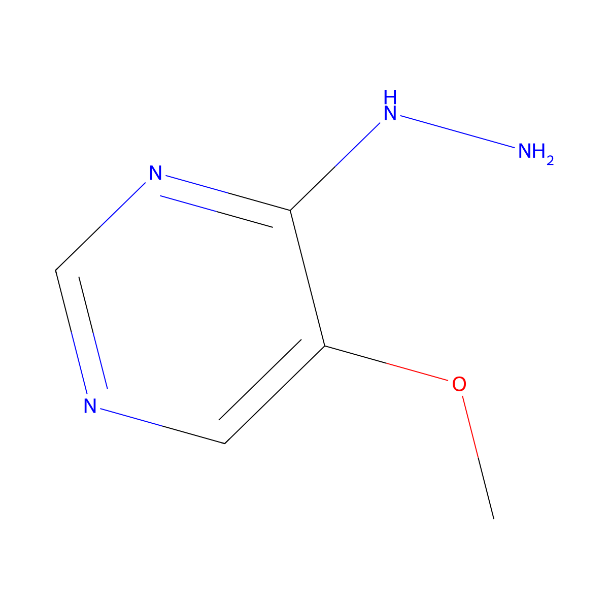 4-Hydrazinyl-5-methoxypyrimidine molecular structure, CAS 99419-06-4