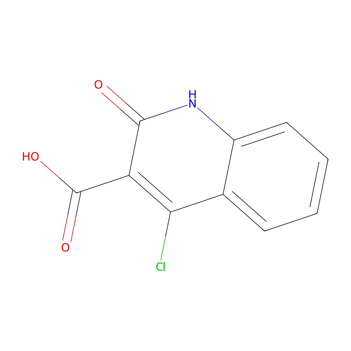 4-Chloro-2-oxo-1,2-dihydroquinoline-3-carboxylic acid molecular structure, CAS 99429-65-9