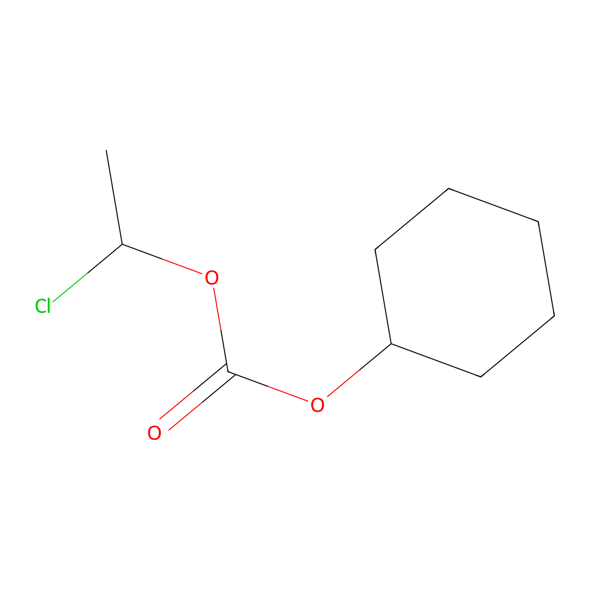 1-Chloroethyl Cyclohexyl Carbonate molecular structure, CAS 99464-83-2