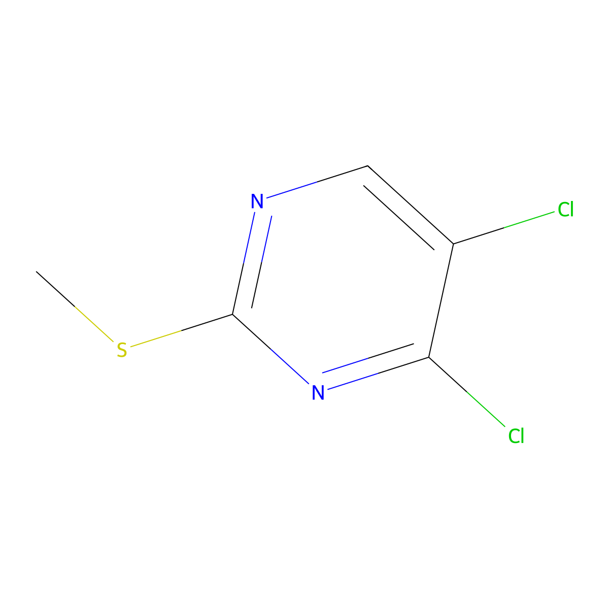 4,5-Dichloro-2-(methylsulfanyl)pyrimidine molecular structure, CAS 99469-85-9