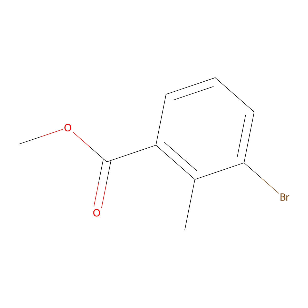 Methyl 3-Bromo-2-methylbenzoate molecular structure, CAS 99548-54-6