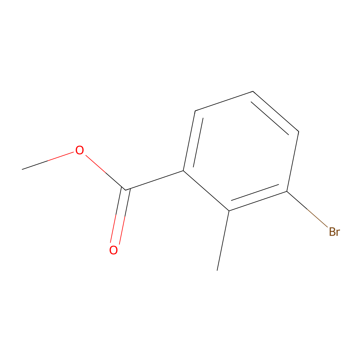 Methyl 3-Bromo-2-methylbenzoate molecular structure, CAS 99548-54-6